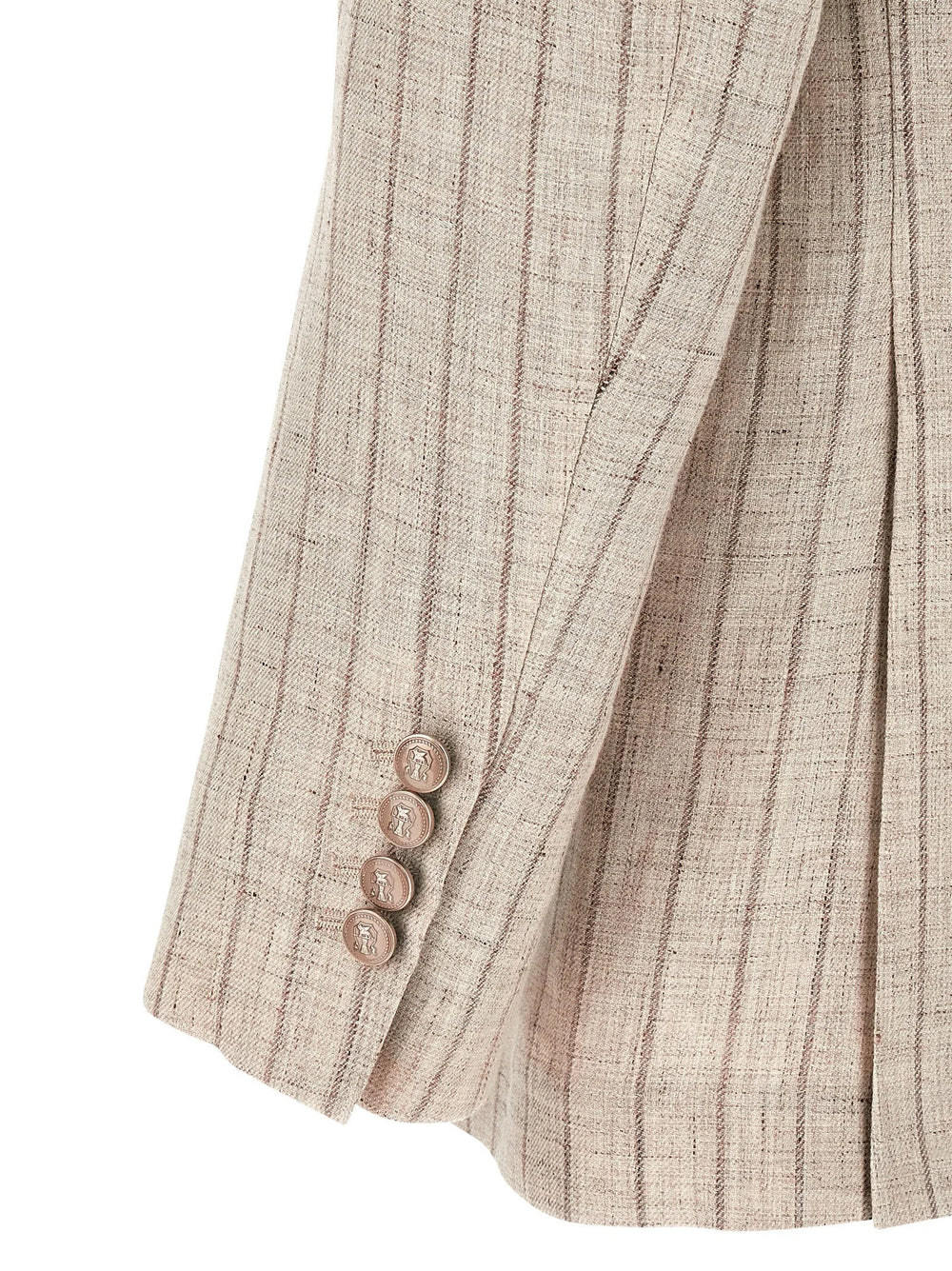Brunello Cucinelli Gray Linen Blazer - IT50 | L