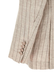 Brunello Cucinelli Gray Linen Blazer - IT50 | L