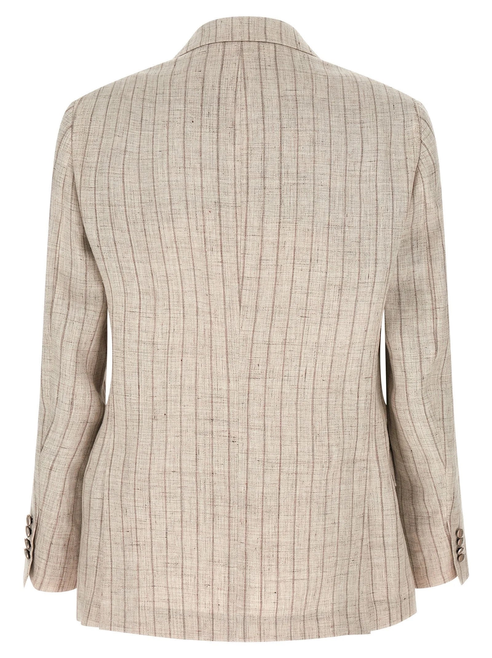 Brunello Cucinelli Gray Linen Blazer - IT50 | L