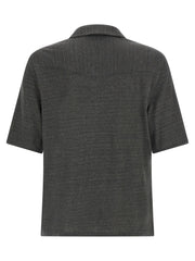 Brunello Cucinelli Gray Linen Blouse - M