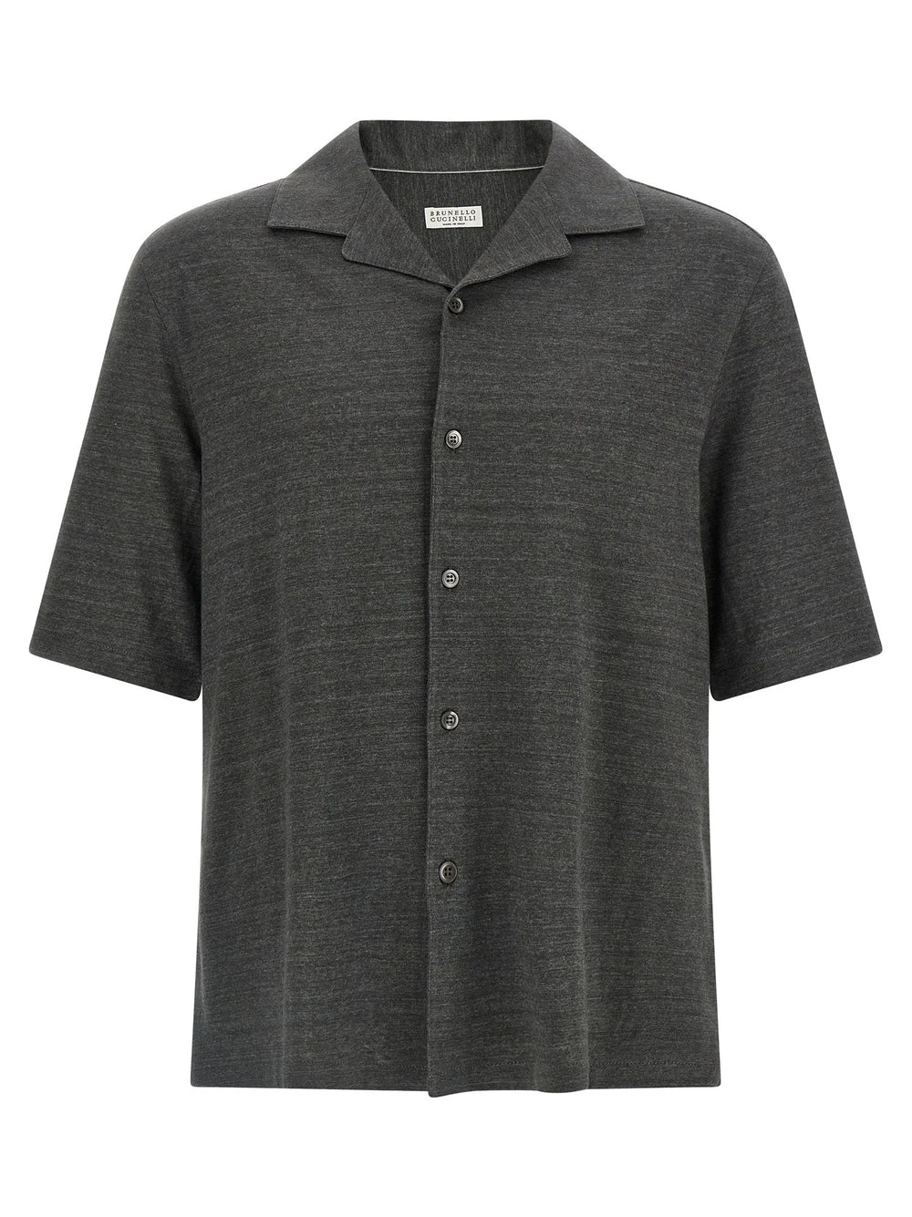 Brunello Cucinelli Gray Linen Blouse - M