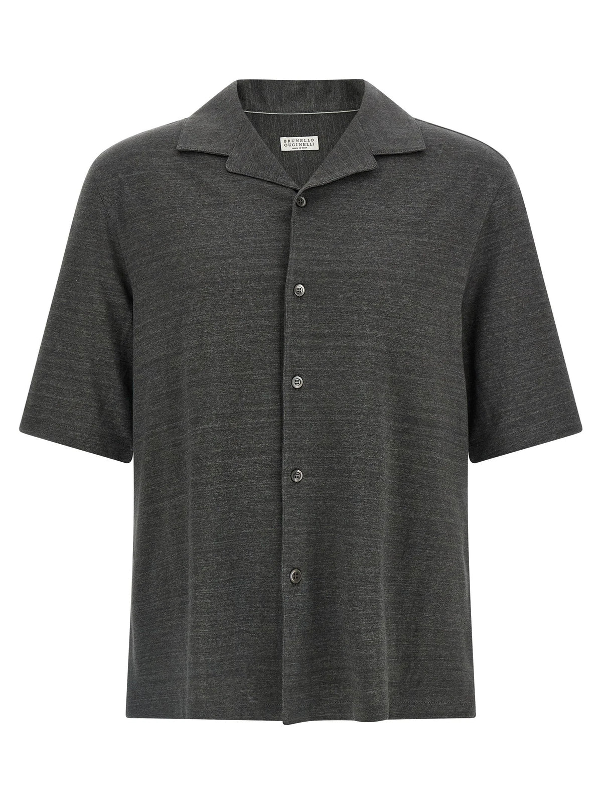 Brunello Cucinelli Gray Linen Blouse - M