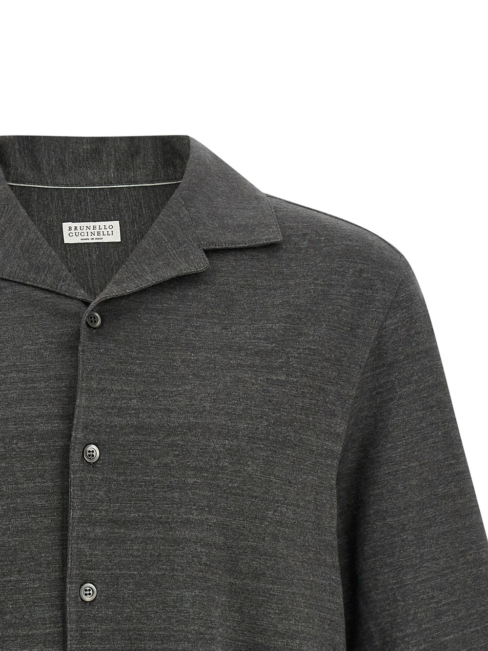 Brunello Cucinelli Gray Linen Blouse - M