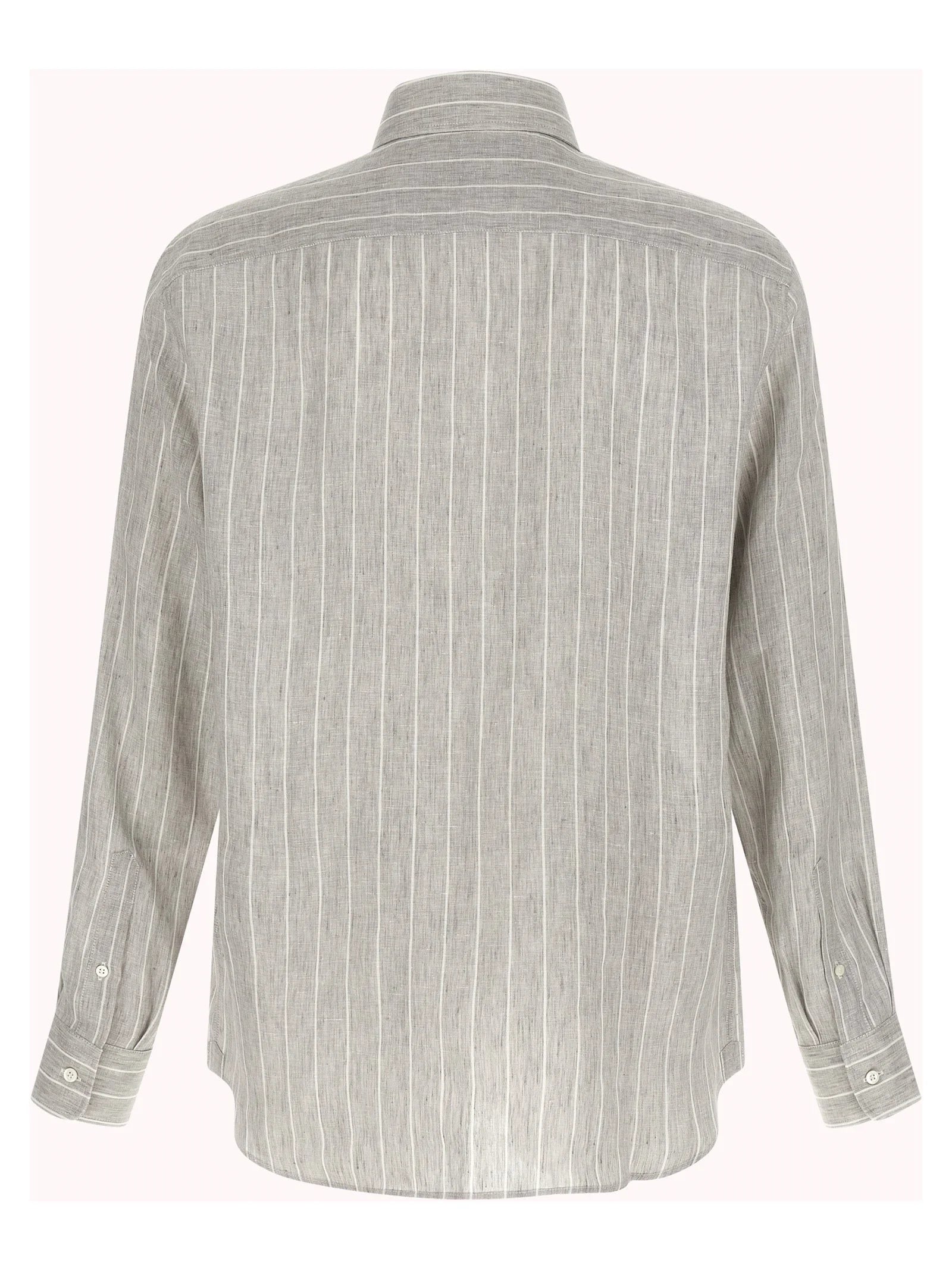 Brunello Cucinelli Gray Linen Blouse - S