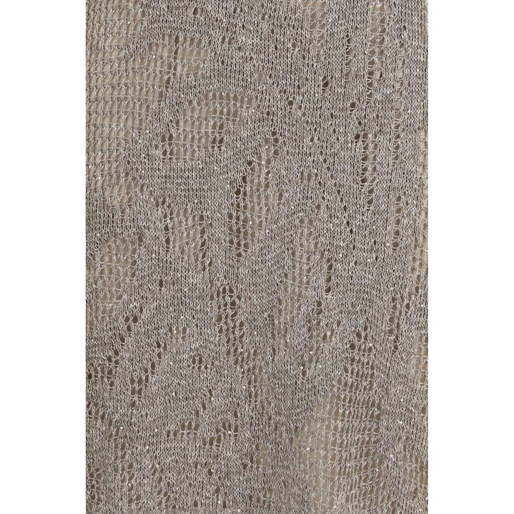 Brunello Cucinelli Gray Linen Casual Dress - S