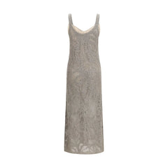 Brunello Cucinelli Gray Linen Casual Dress - S