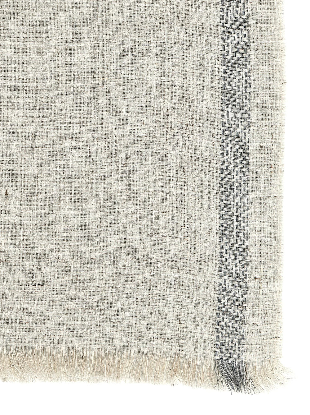 Brunello Cucinelli Gray Linen Scarf