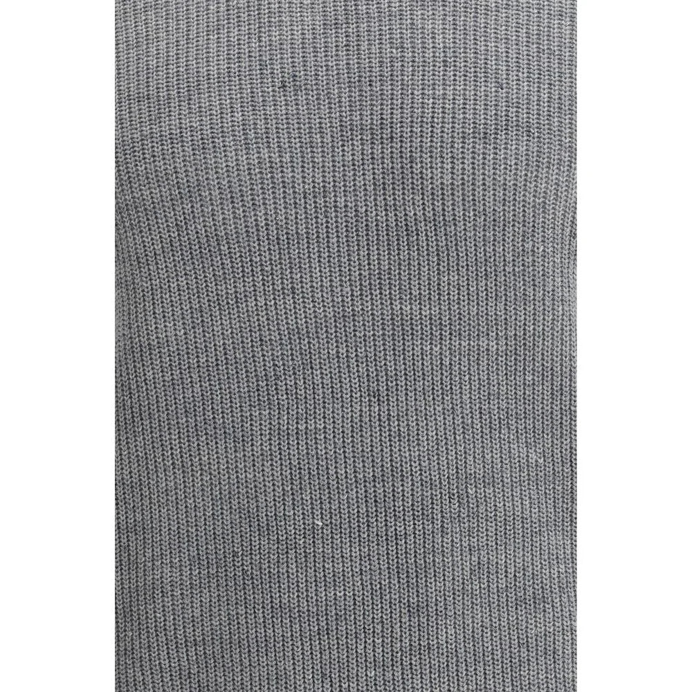Brunello Cucinelli Gray Linen T-Shirt