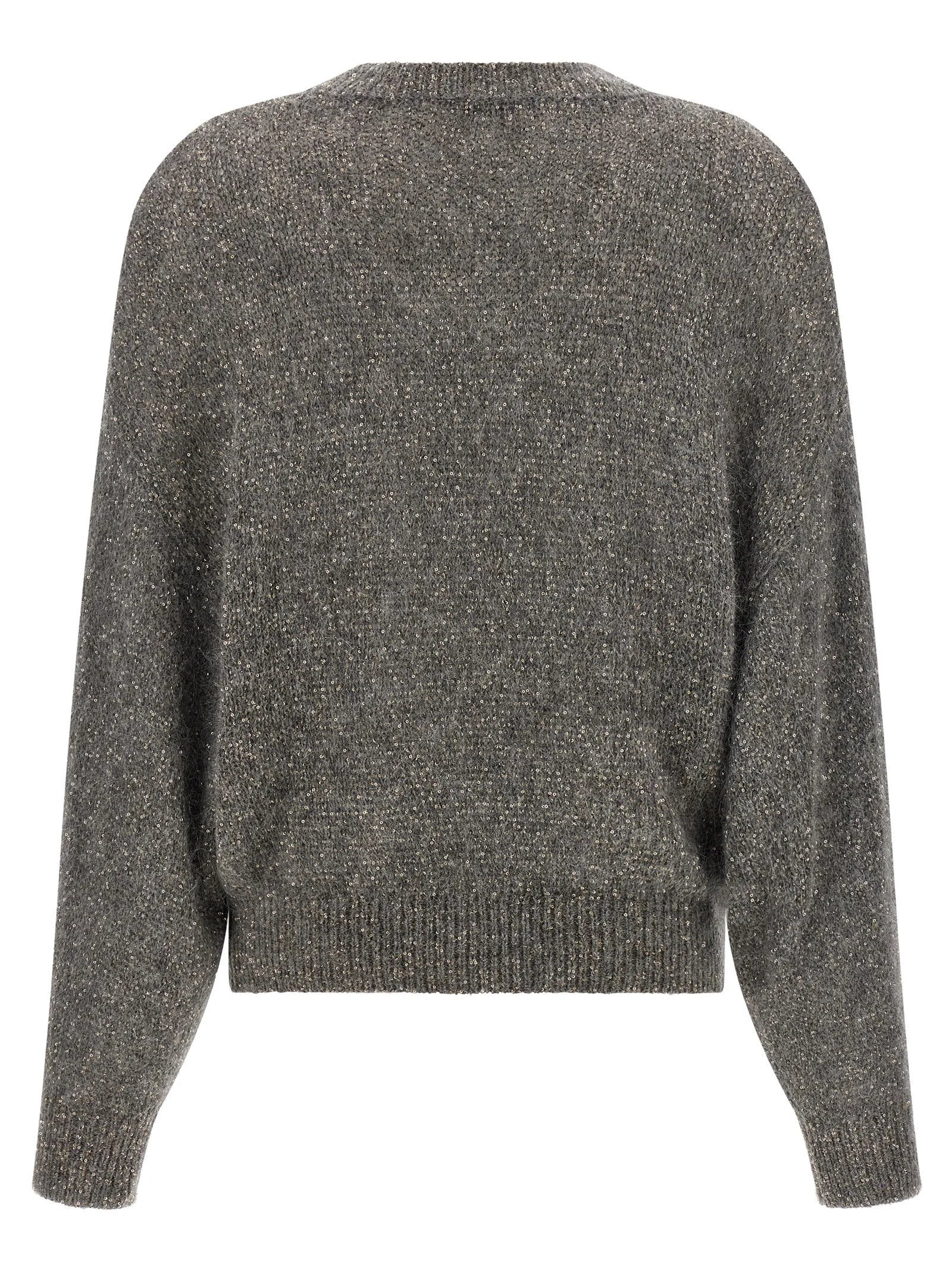 Brunello Cucinelli Gray Polyamide Cardigan