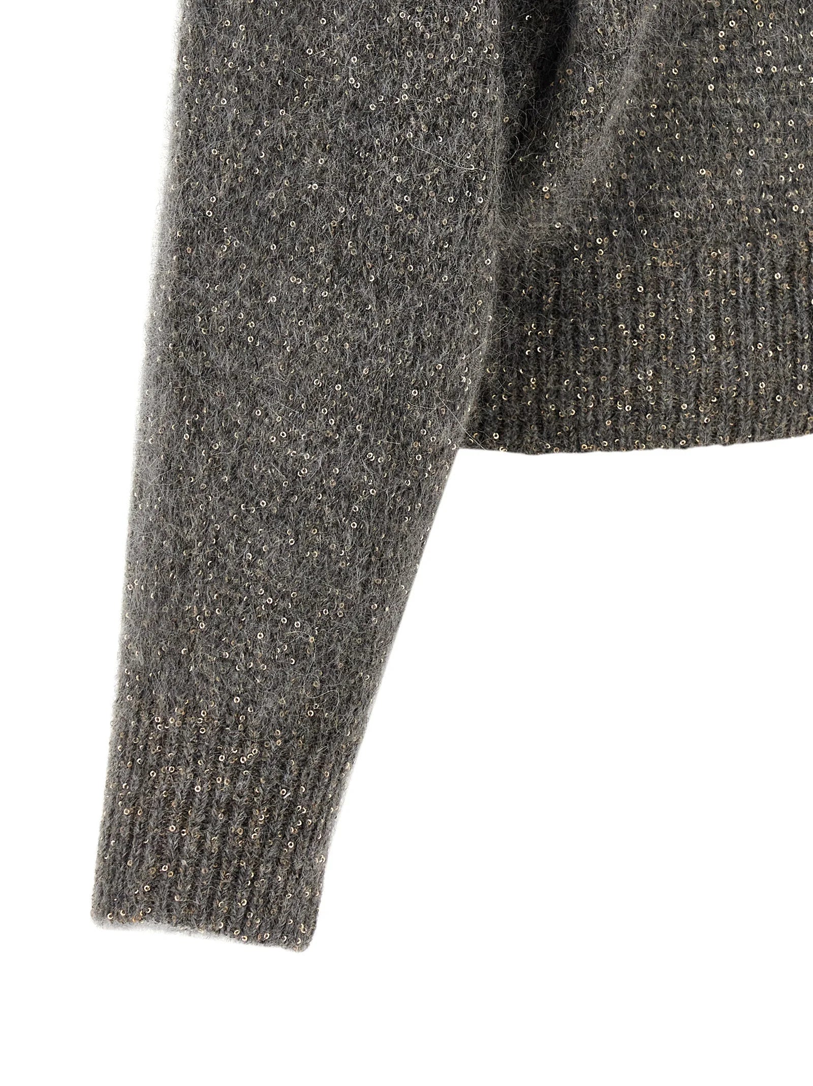 Brunello Cucinelli Gray Polyamide Cardigan