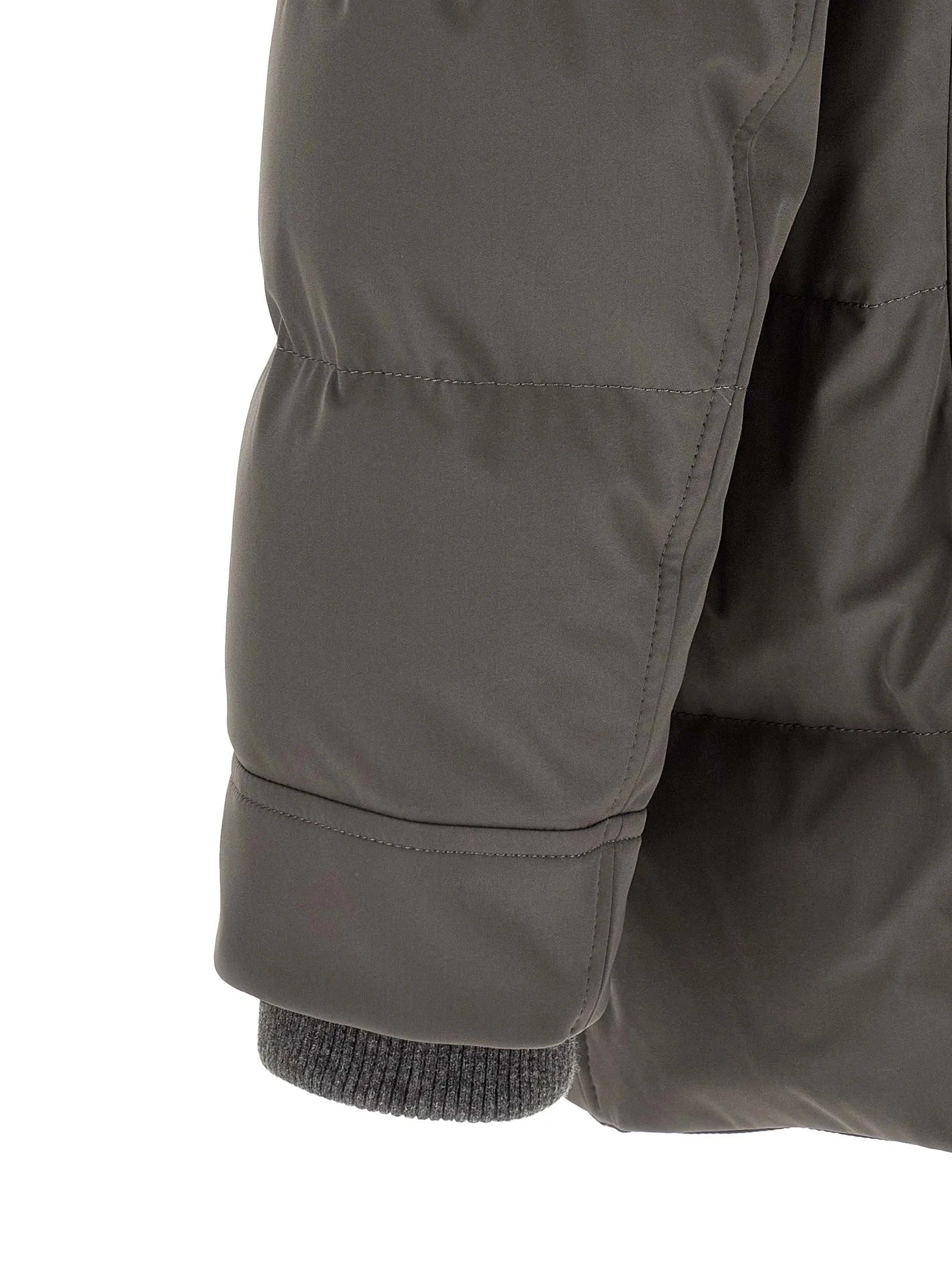 Brunello Cucinelli Gray Polyamide Parka