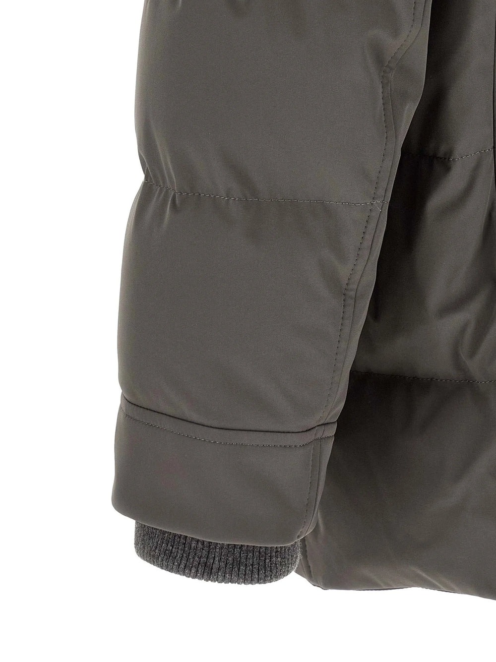 Brunello Cucinelli Gray Polyamide Parka