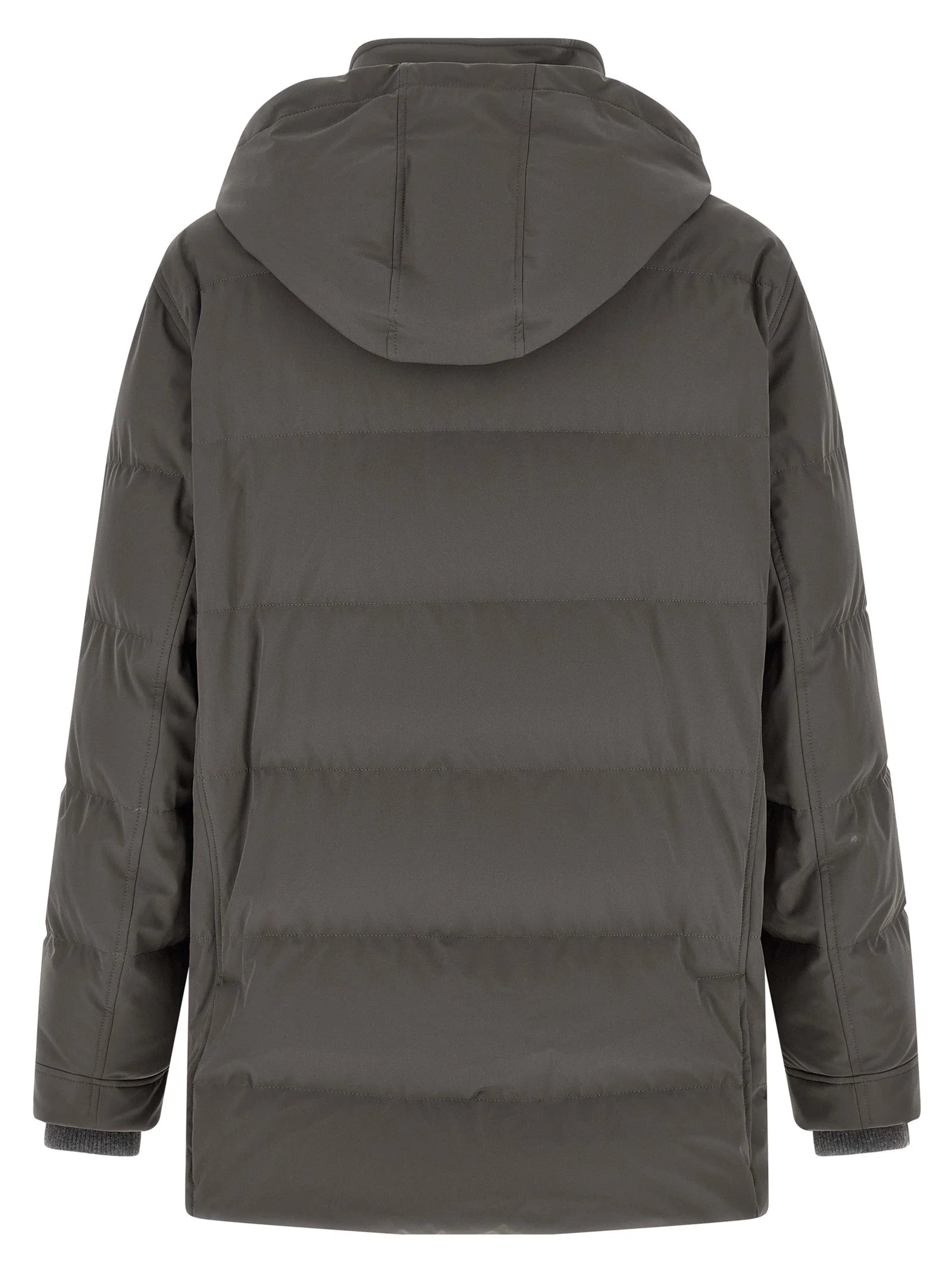 Brunello Cucinelli Gray Polyamide Parka