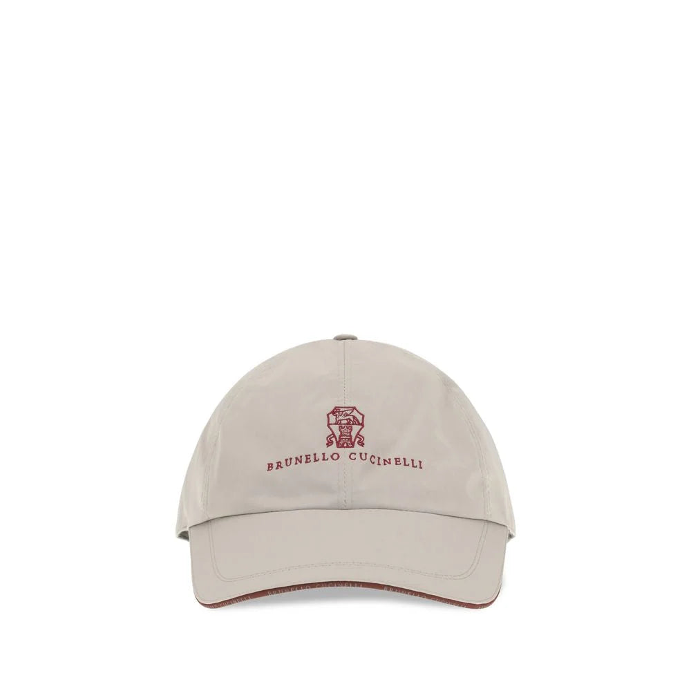 Brunello Cucinelli Gray Polyester Cap (Baseball Hat) - L