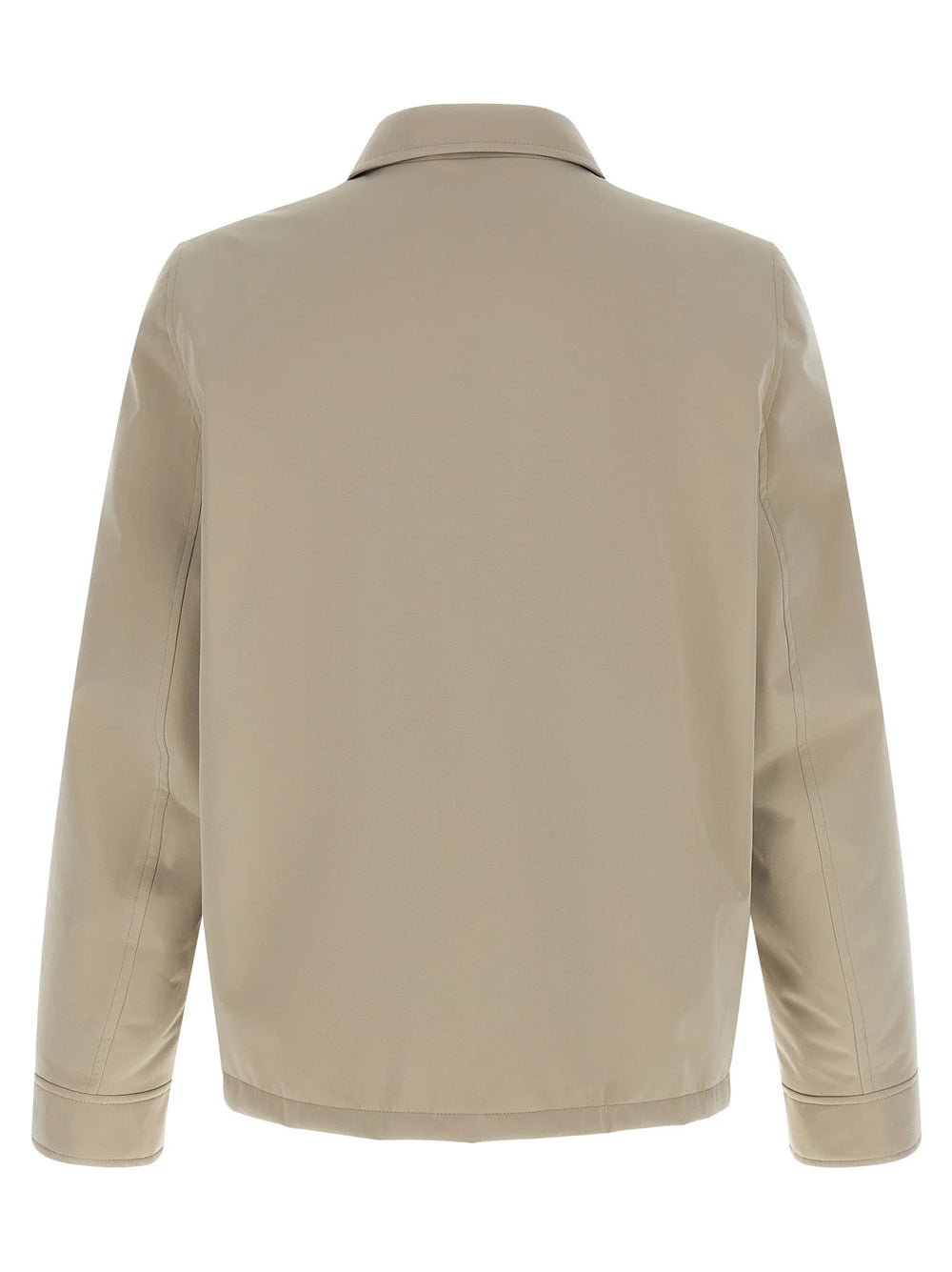 Brunello Cucinelli Gray Polyester Full-Length Jacket