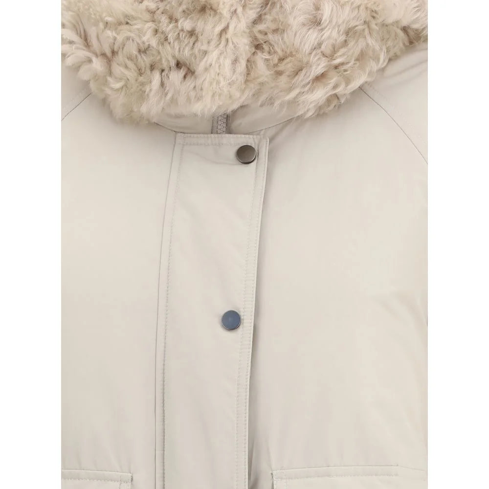 Brunello Cucinelli Gray Polyester Parka - IT40 | M