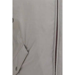 Brunello Cucinelli Gray Polyester Shell Jacket