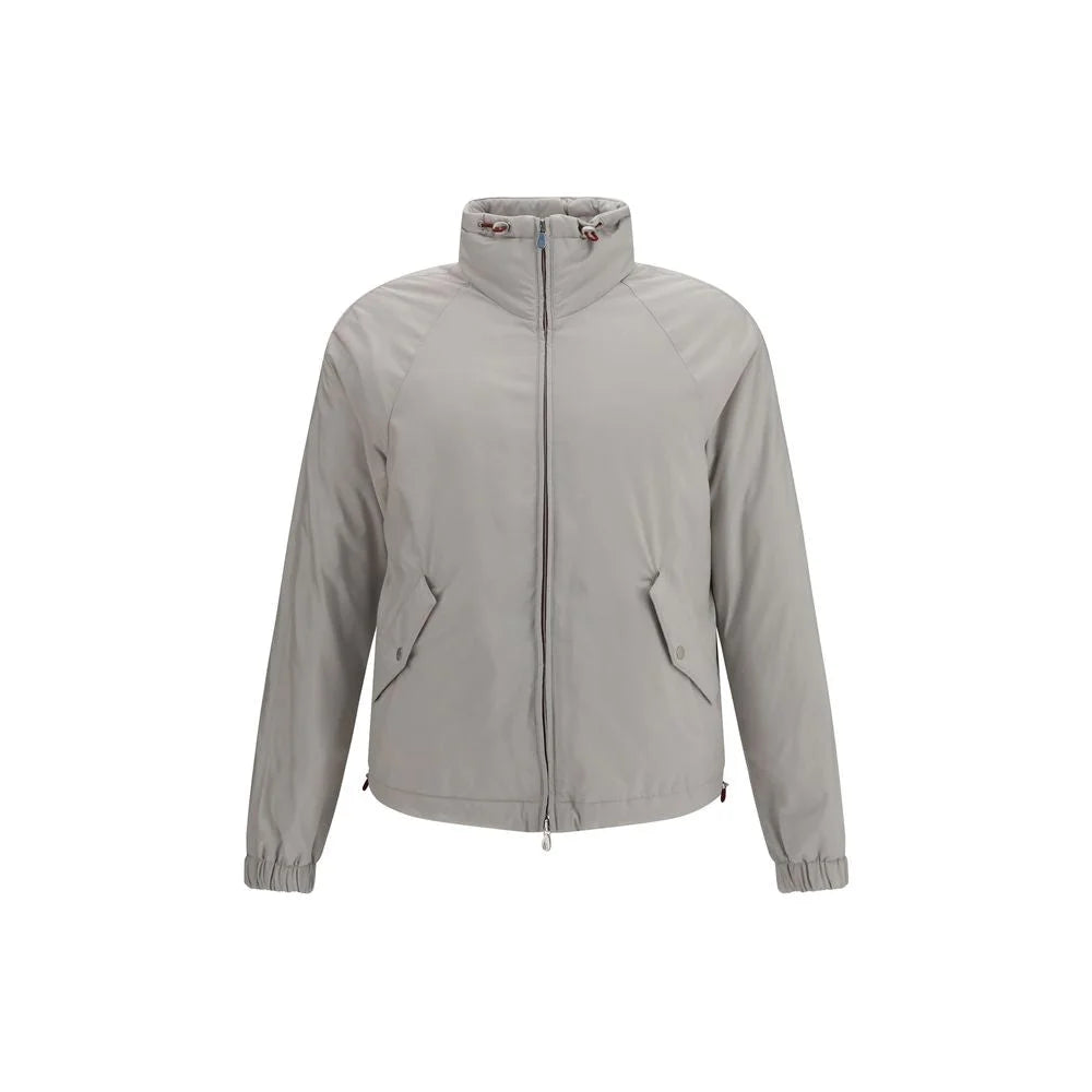 Brunello Cucinelli Gray Polyester Shell Jacket