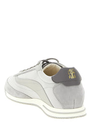 Brunello Cucinelli Gray Polyethylene Low Top Sneakers