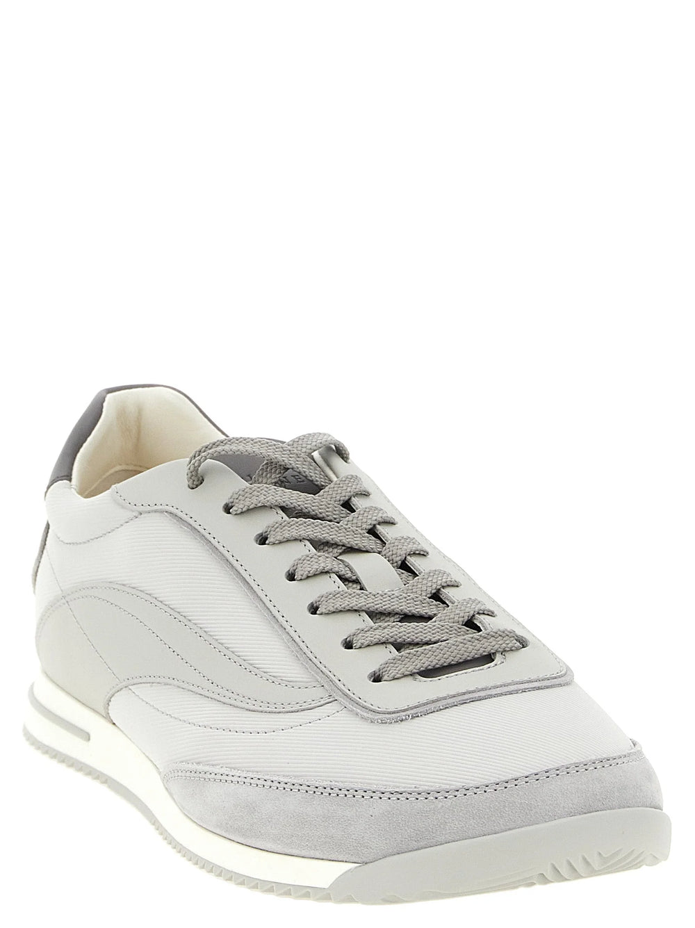 Brunello Cucinelli Gray Polyethylene Low Top Sneakers