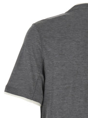 Brunello Cucinelli Gray Silk T-Shirt
