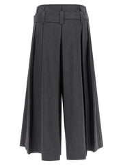 Brunello Cucinelli Gray Virgin Wool Bermuda Shorts
