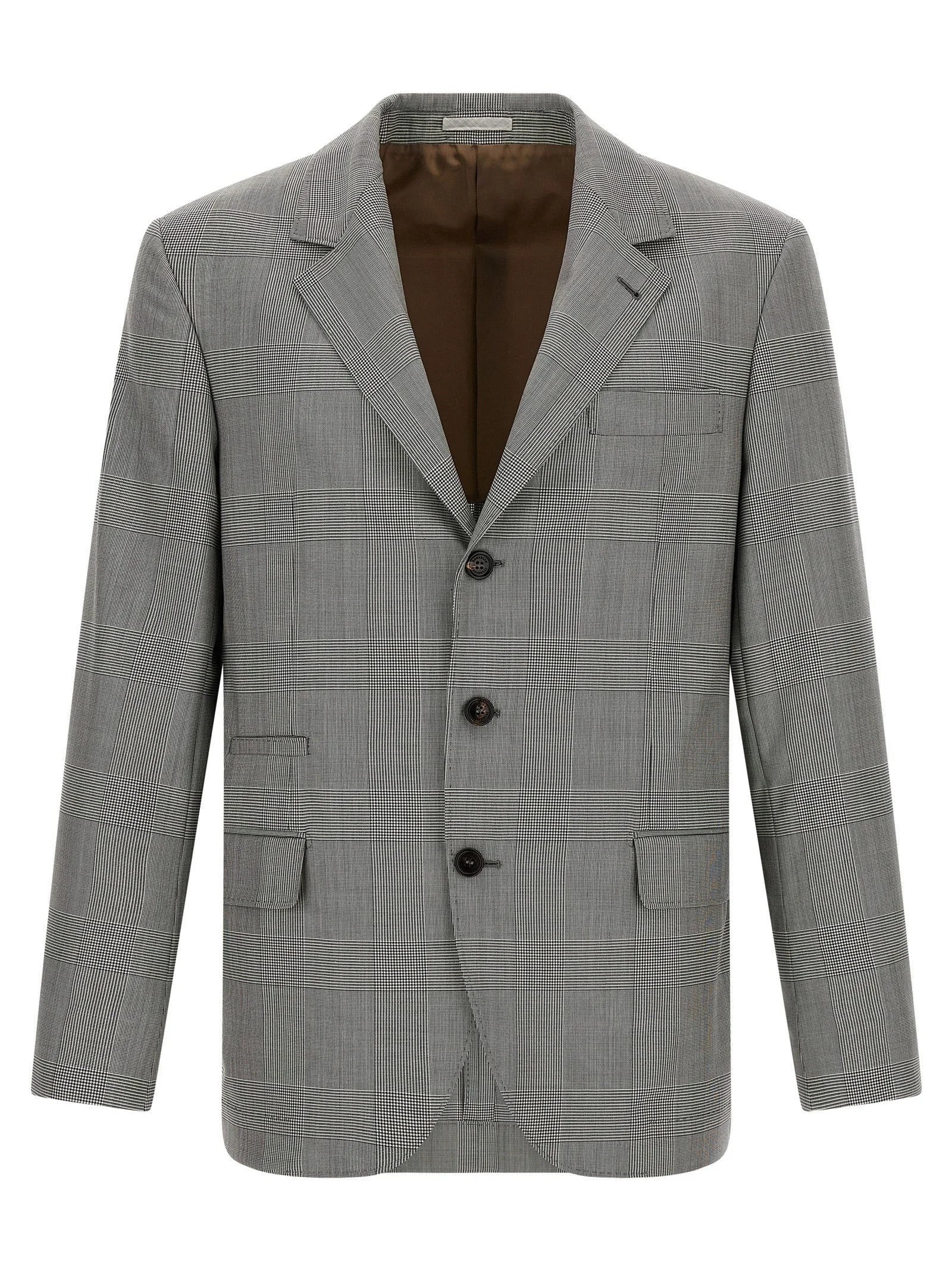 Brunello Cucinelli Gray Virgin Wool Blazer