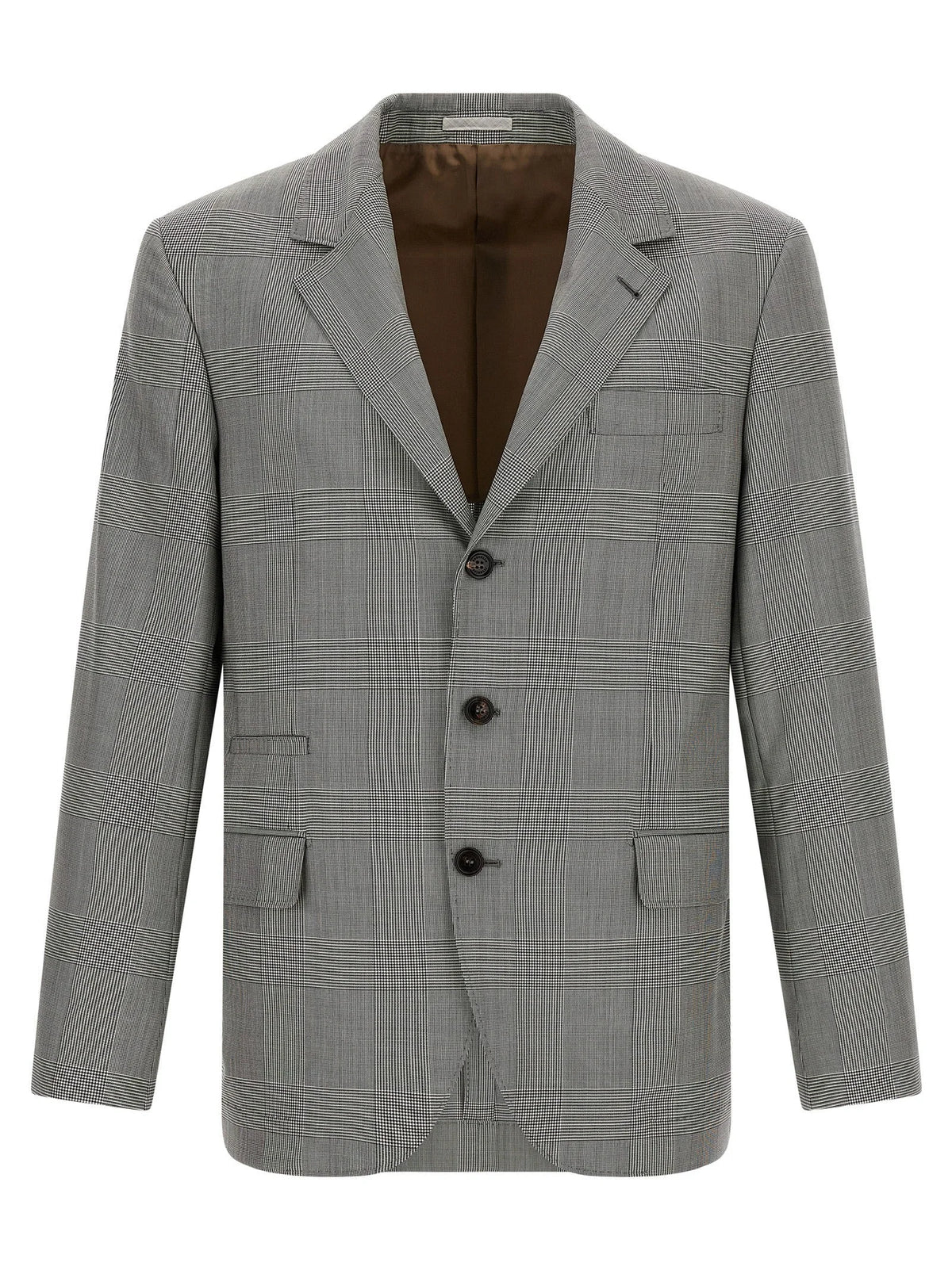 Brunello Cucinelli Gray Virgin Wool Blazer