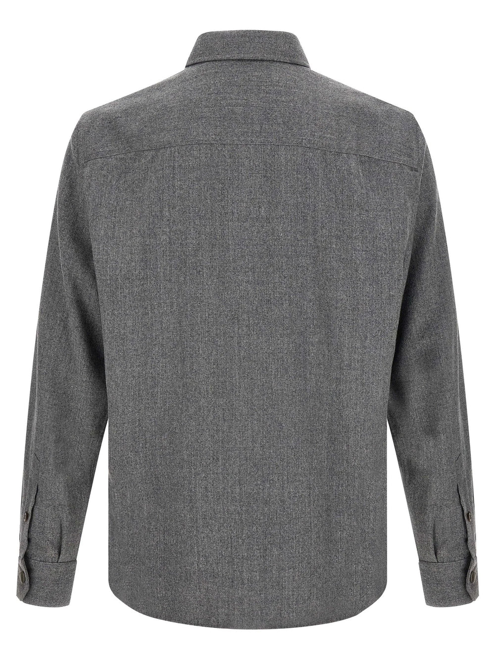 Brunello Cucinelli Gray Virgin Wool Blouse