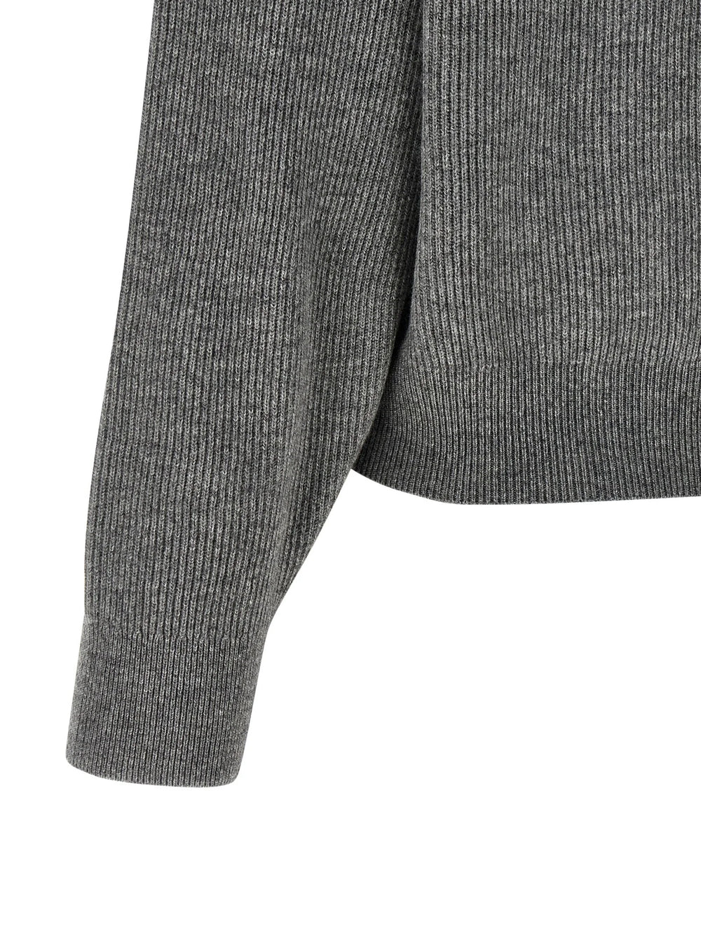 Brunello Cucinelli Gray Virgin Wool Cardigan