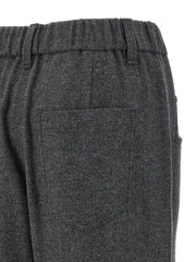 Brunello Cucinelli Gray Virgin Wool Casual Pants