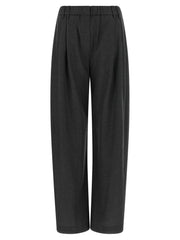 Brunello Cucinelli Gray Virgin Wool Casual Pants