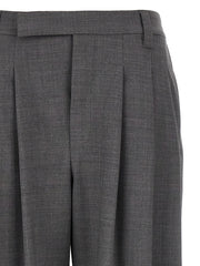 Brunello Cucinelli Gray Virgin Wool Casual Pants