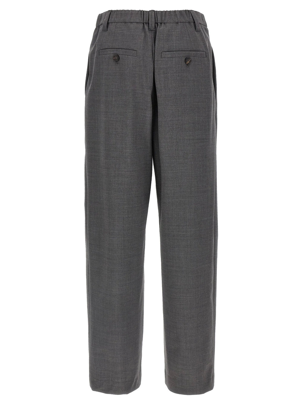 Brunello Cucinelli Gray Virgin Wool Casual Pants