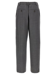 Brunello Cucinelli Gray Virgin Wool Casual Pants