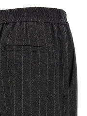 Brunello Cucinelli Gray Virgin Wool Casual Pants