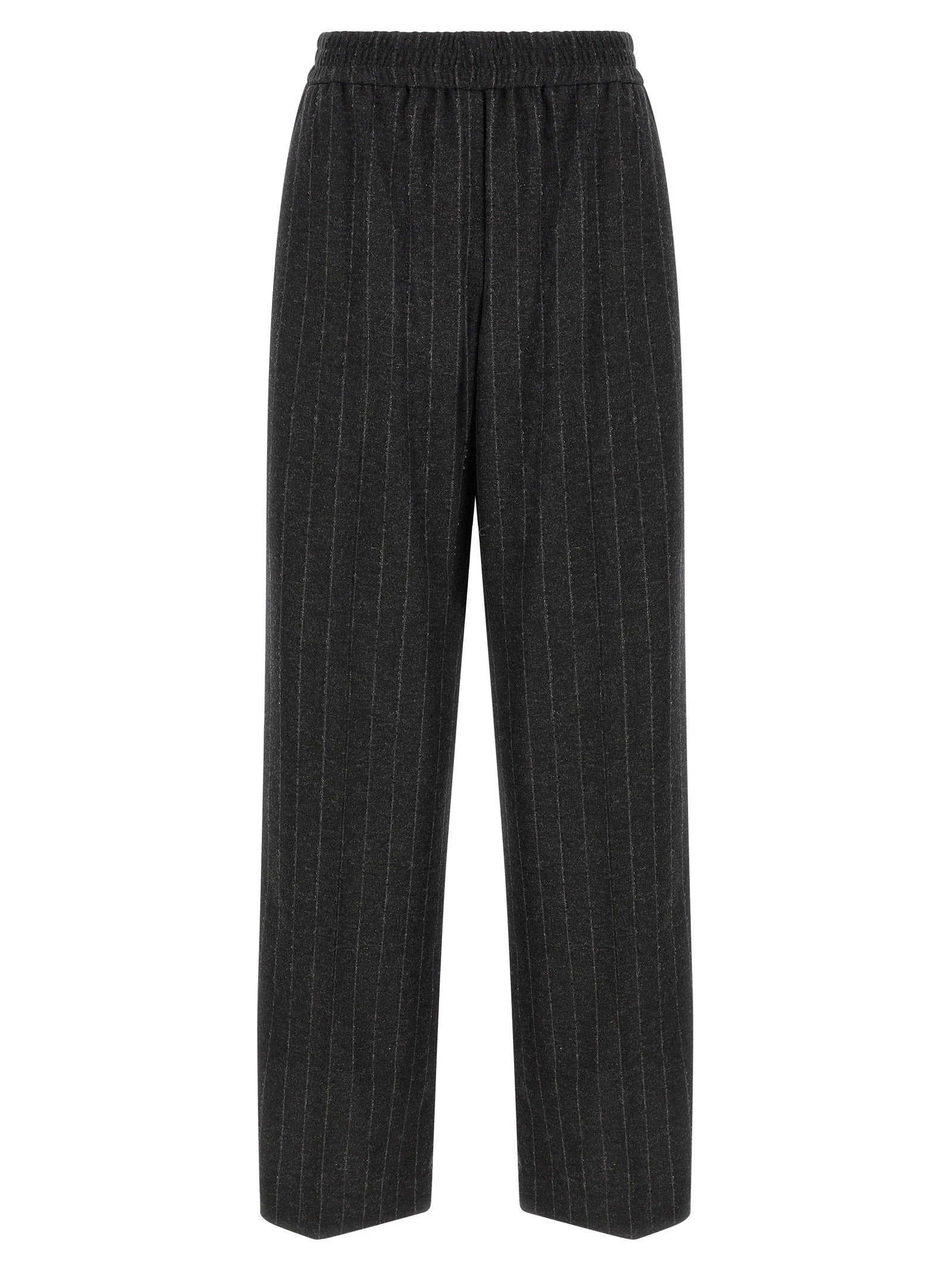 Brunello Cucinelli Gray Virgin Wool Casual Pants
