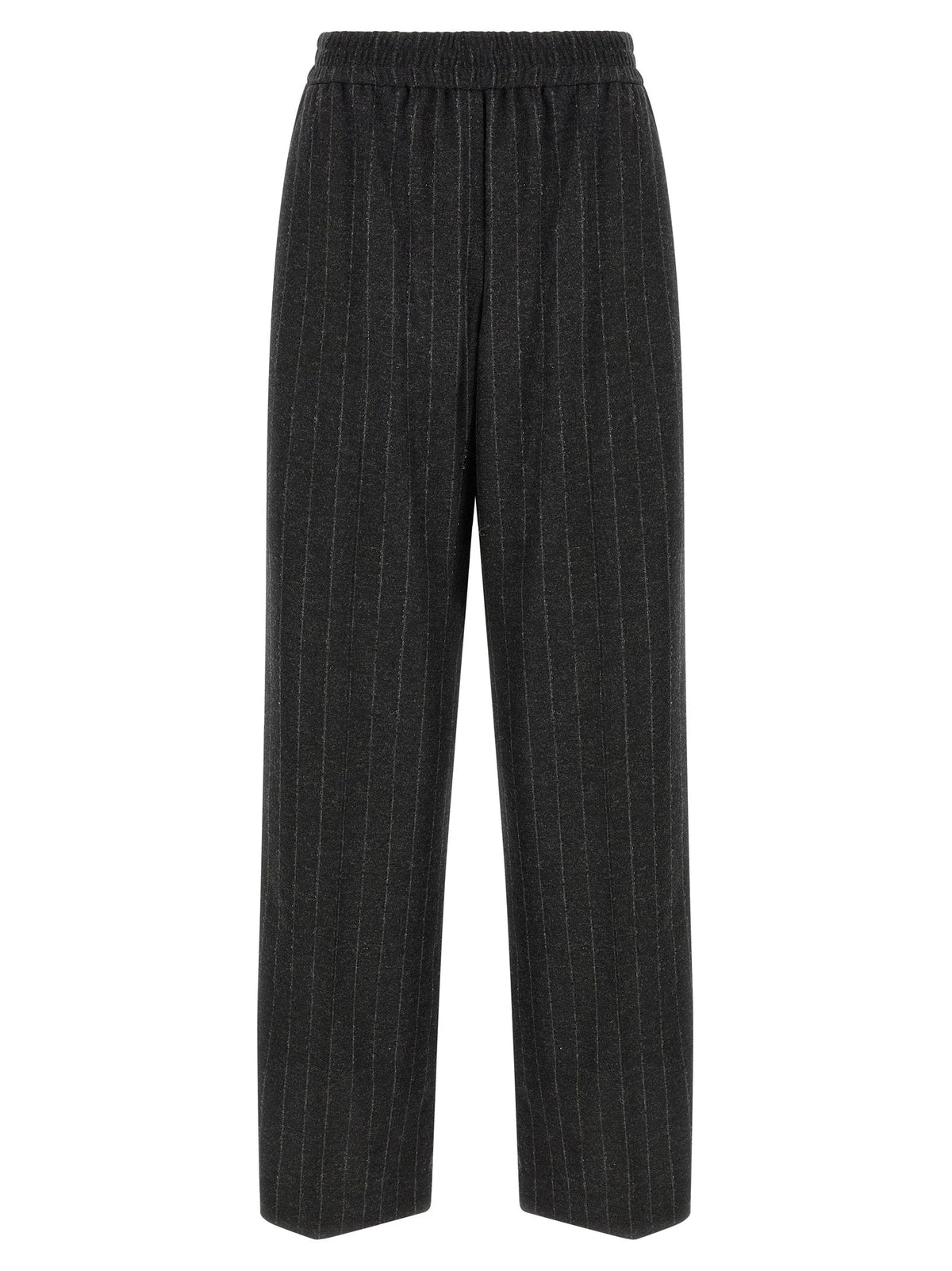 Brunello Cucinelli Gray Virgin Wool Casual Pants