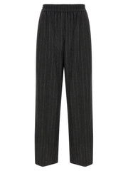 Brunello Cucinelli Gray Virgin Wool Casual Pants