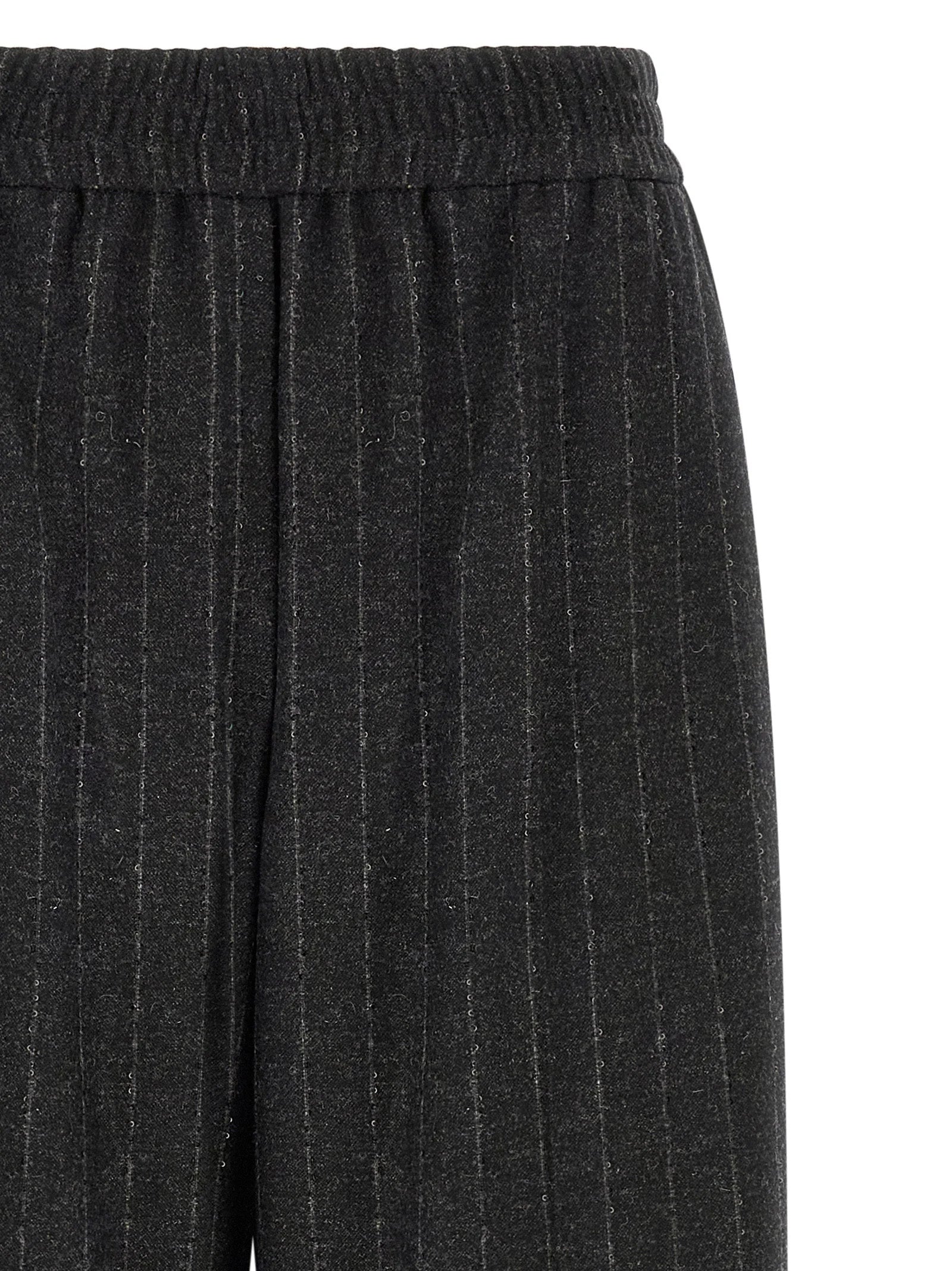 Brunello Cucinelli Gray Virgin Wool Casual Pants