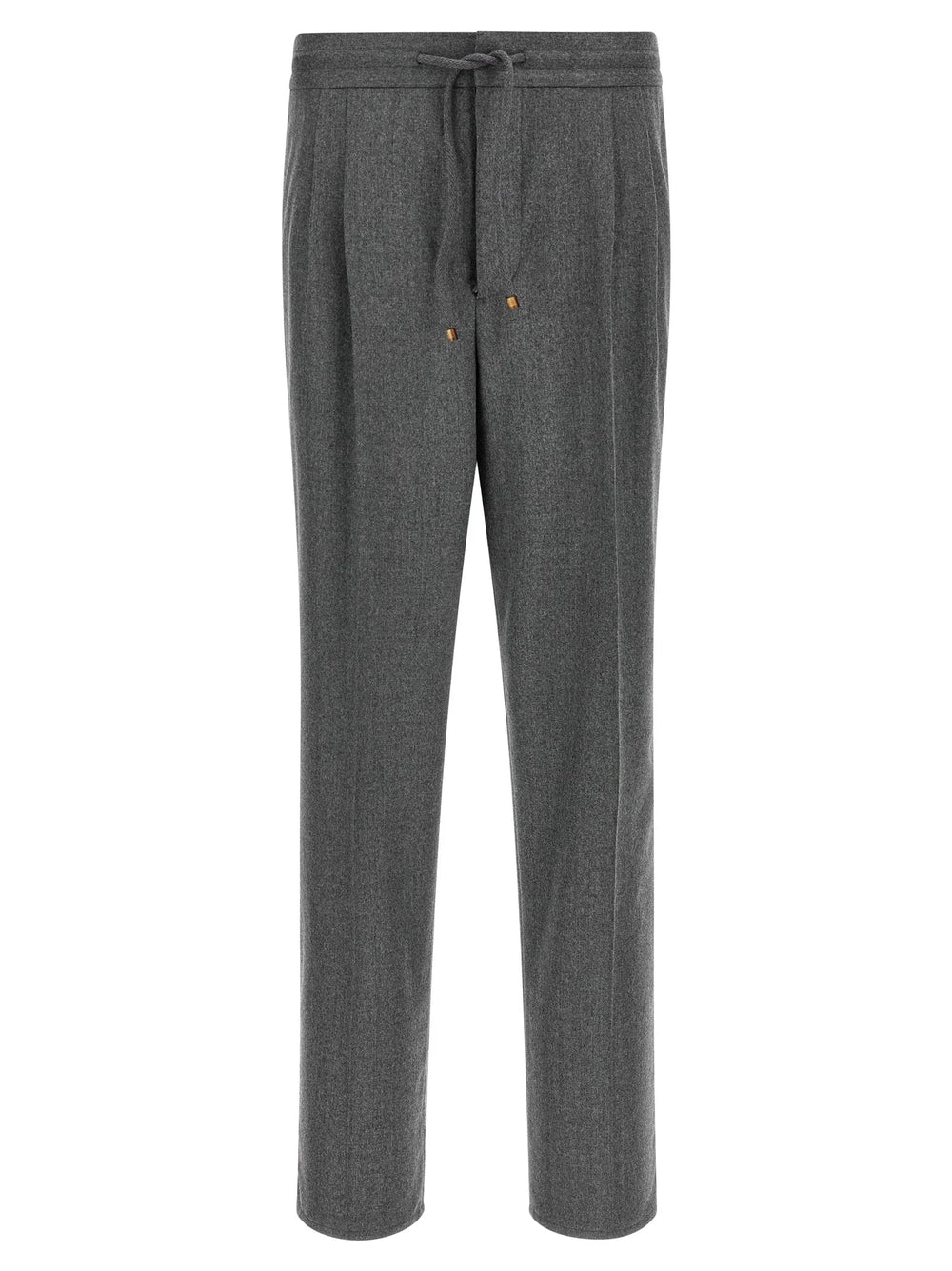 Brunello Cucinelli Gray Virgin Wool Casual Pants