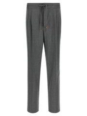 Brunello Cucinelli Gray Virgin Wool Casual Pants