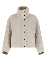 Brunello Cucinelli Gray Virgin Wool Coat