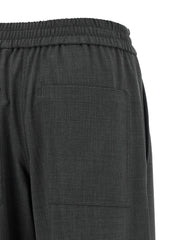 Brunello Cucinelli Gray Virgin Wool Flared Pants