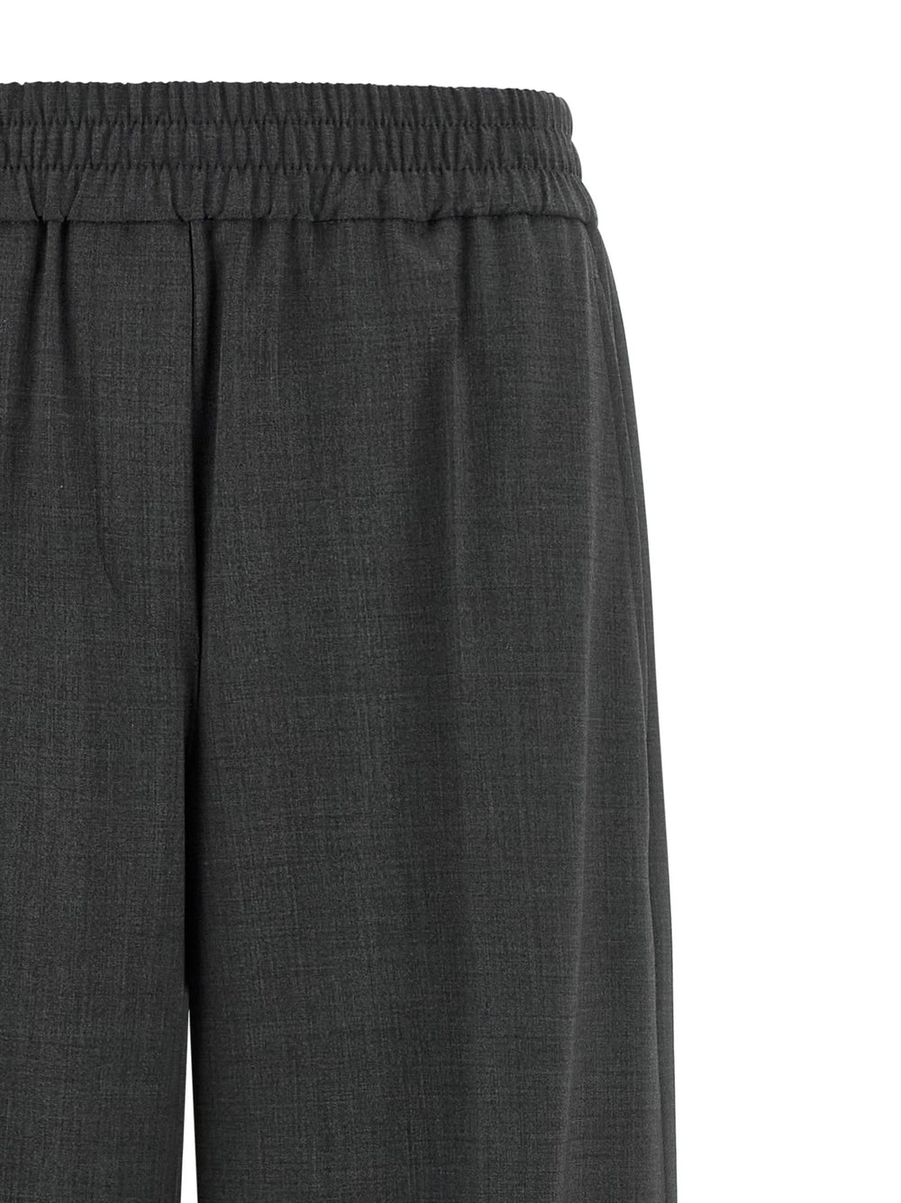 Brunello Cucinelli Gray Virgin Wool Flared Pants