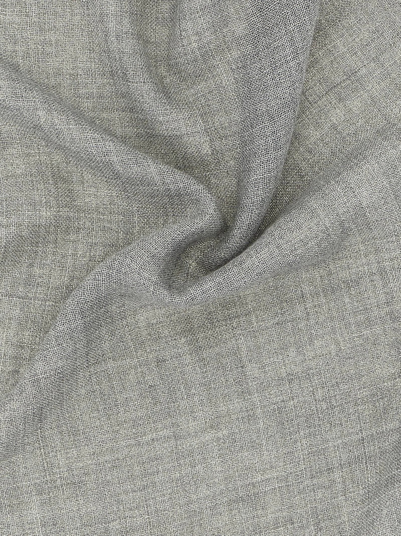 Brunello Cucinelli Gray Virgin Wool Scarf