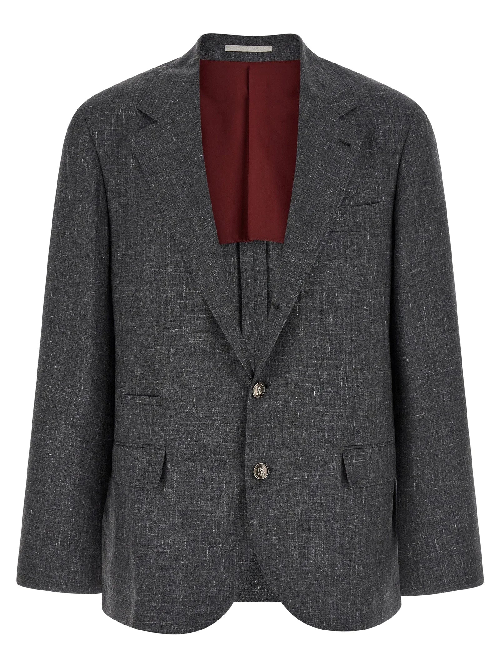 Brunello Cucinelli Gray Wool Blazer