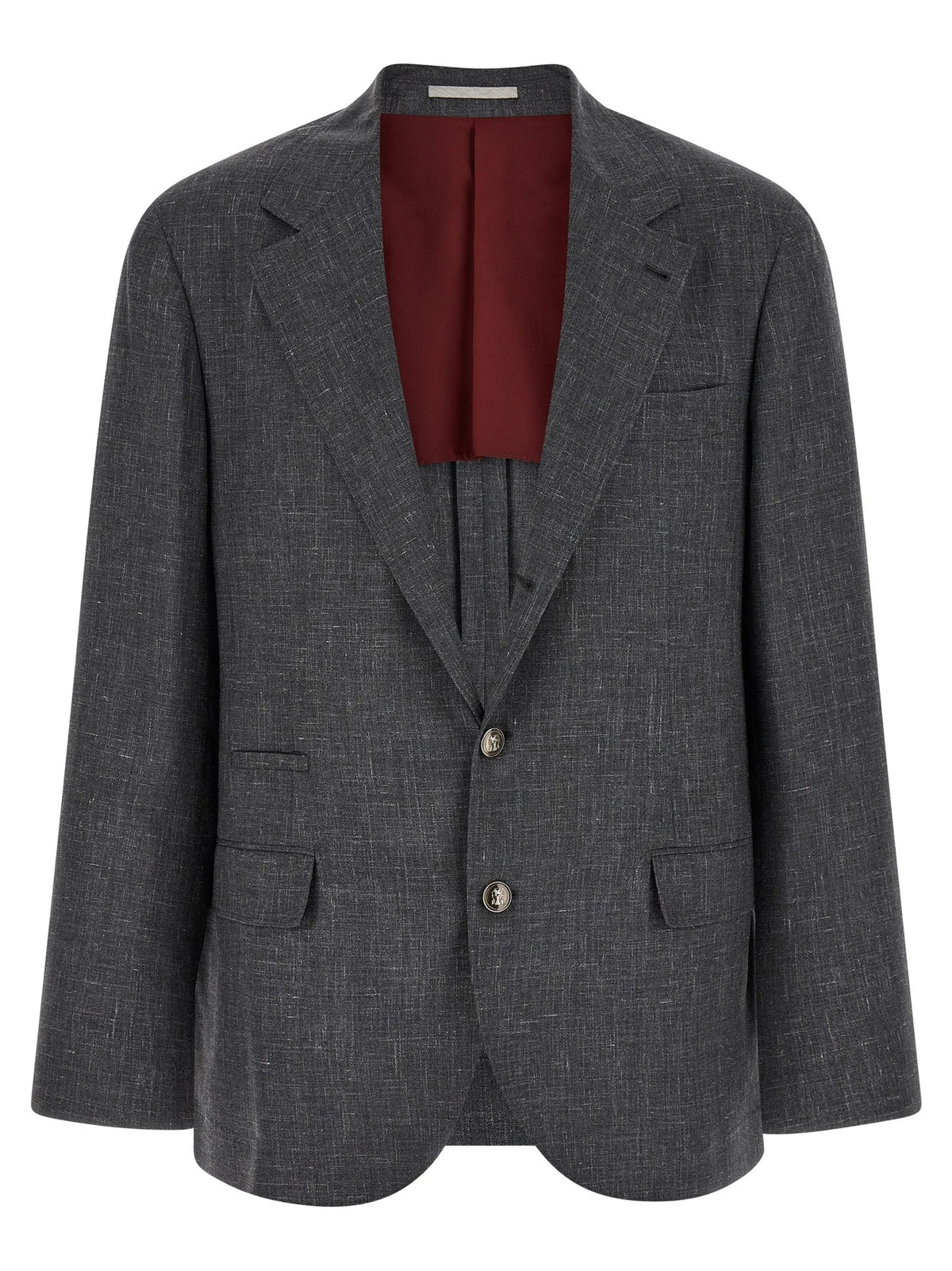 Brunello Cucinelli Gray Wool Blazer