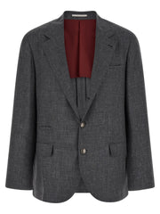 Brunello Cucinelli Gray Wool Blazer