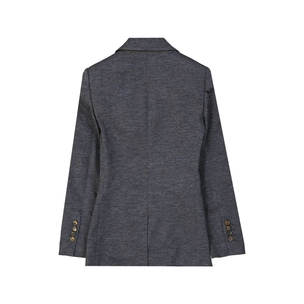 Brunello Cucinelli Gray Wool Blazer